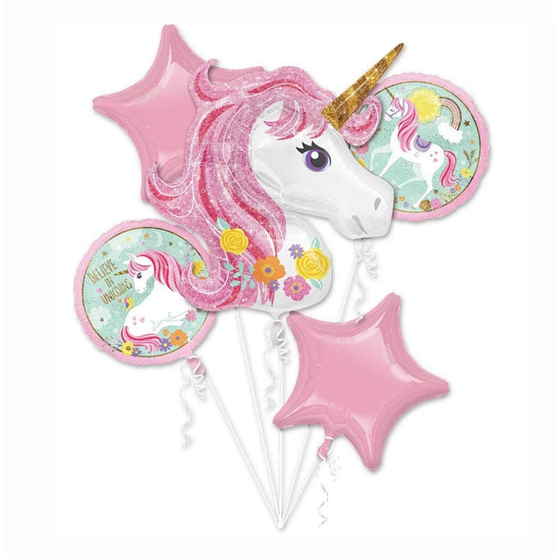 Party Supply Large Unicorn Foil Balloons Set Globos For Kids Birthday Baby Shower Party Decorations Supplies