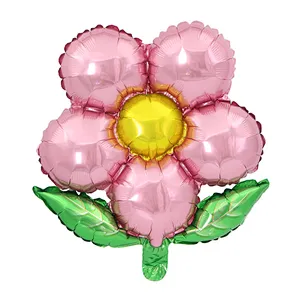 Beautiful Flower foil Balloons leaf Flower Baloon Wedding decorations Party Suplies Globos