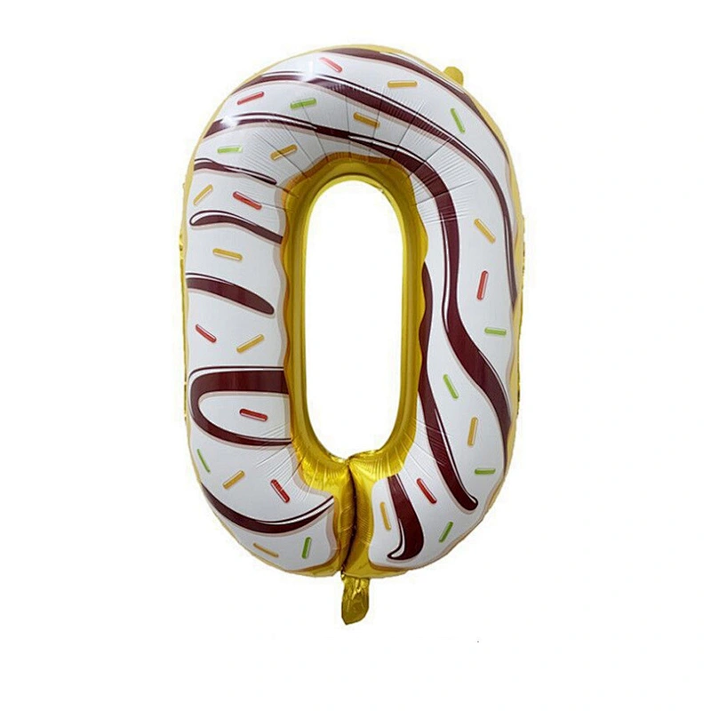 30 Inch Donut Number Helium Foil Balloons Baby Shower Birthday Party Decoration Globos