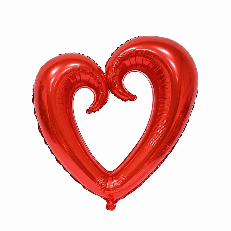 wholesale 18inch  Hook heart shape helium balloon heart foil balloons for birthday wedding decoration