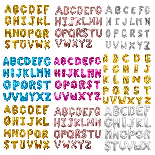 16 Inch 32 Inch 40Inch Foil Letter Balloon figures alphabet balloons happy birthday party For Party Decoration