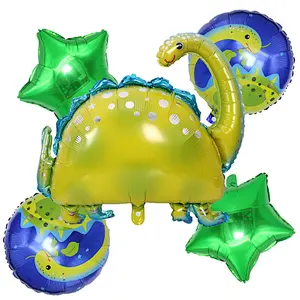 Large Dinosaur Foil Balloons Set Boys Animal Balloons Set Children Dinosaur Theme Birthday Party Decoration Supplies