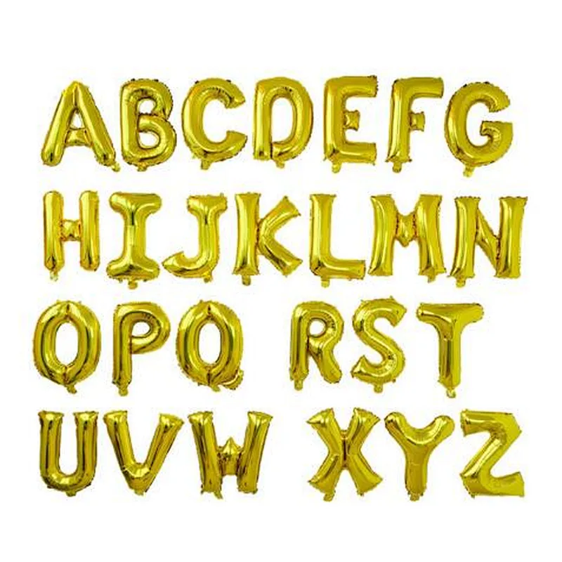 16 Inch 32 Inch 40Inch Foil Letter Balloon figures alphabet balloons happy birthday party For Party Decoration
