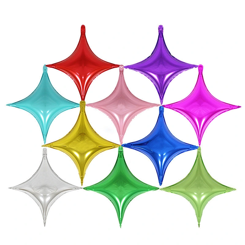 Promotion 26 Inch Big Giant Four Point Star Shape Foil Helium Balloons For Wedding Birthday Party Decoration Globos