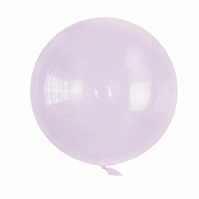 18 Inch Crystal PVC  Bubble BoBo Balloon Macaron Color Balloons Clear Globos For Birthday Wedding Party Decorations