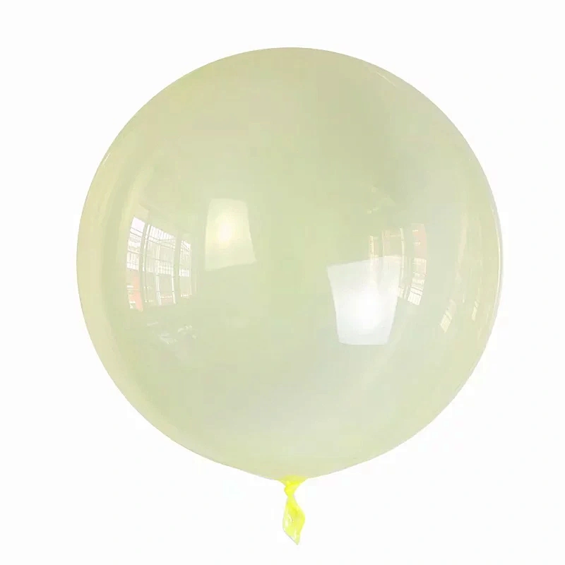 18 Inch Crystal PVC  Bubble BoBo Balloon Macaron Color Balloons Clear Globos For Birthday Wedding Party Decorations