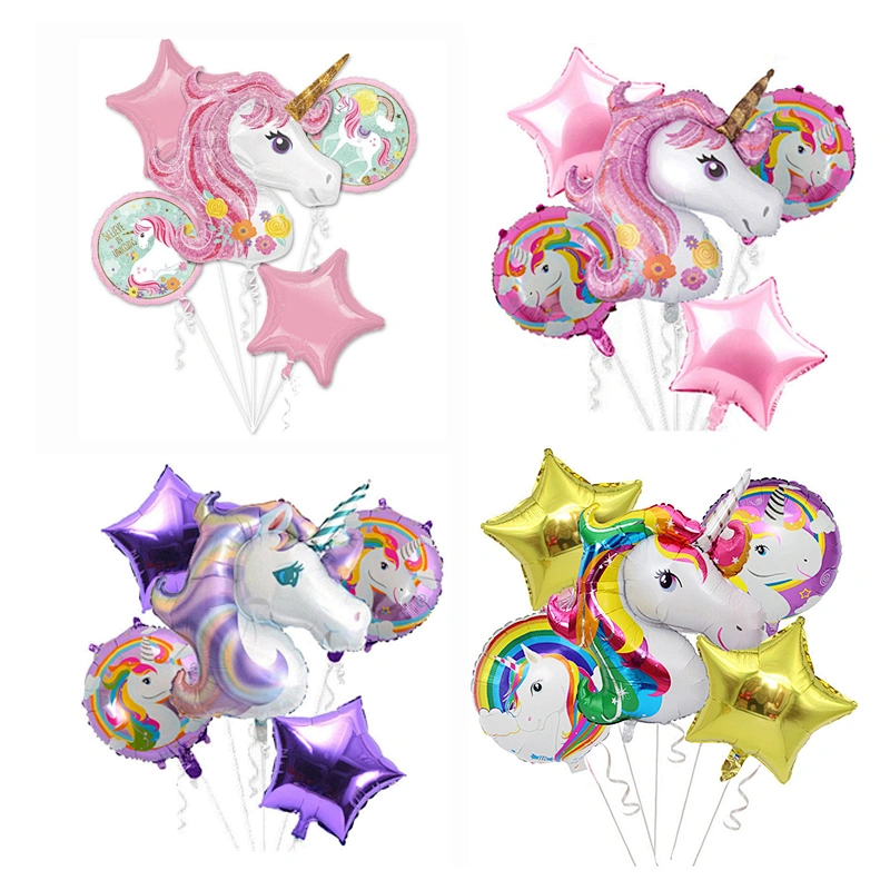 Party Supply Large Unicorn Foil Balloons Set Globos For Kids Birthday Baby Shower Party Decorations Supplies