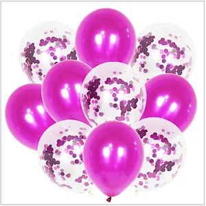 Hot Selling Multi Colors Confetti latex globos 10pcs 12 inches Set Wedding birthday Party Baby shower Latex Balloon