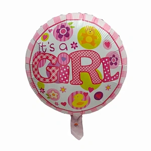 Baby Girl or Boy Birthday Party Decoration Balloon Baby Shower Baptism 18 Inch Foil Balloon Set