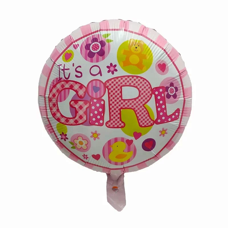 Baby Girl or Boy Birthday Party Decoration Balloon Baby Shower Baptism 18 Inch Foil Balloon Set
