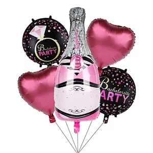 Large Champagne Whiskey Bottle Aluminum Foil Balloon Birthday Party Use For Bachelor Party Foil Balloon Set