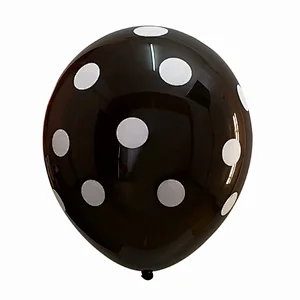 Wholesale New Design 12 Inch 2.8g Transparent Polka Dot Party Decoration Latex Balloon