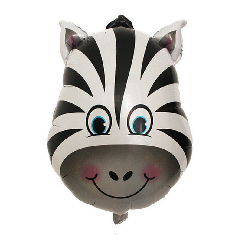 Mini Medium Large Size Animal Head Helium Foil Balloon Cartoon Animal Shape Birthday Party Balloon
