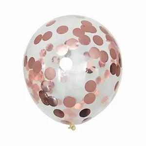 12inch 18inch 36inch latex balloon fill with confetti balloon transparent confetti balloon for Wedding Birthday Party