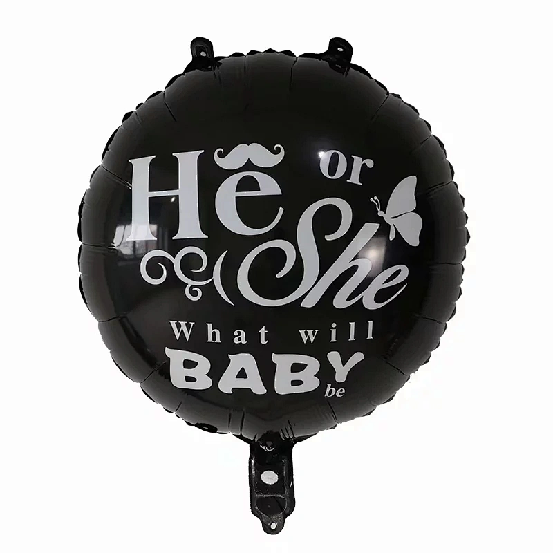 Wholesale 18 Inch Baby Shower Decoraion Balloon Round Shape Baby Gender Reveal Boy or Girl Balloos