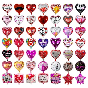 18inch heart shape love spanish Te Amo helium mylar foil balloons globos Valentine's Day balloons party wedding decoration