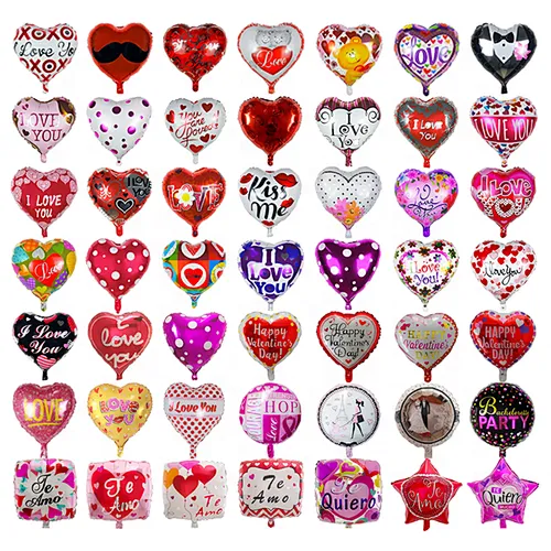 18inch heart shape love spanish Te Amo helium mylar foil balloons globos Valentine's Day balloons party wedding decoration
