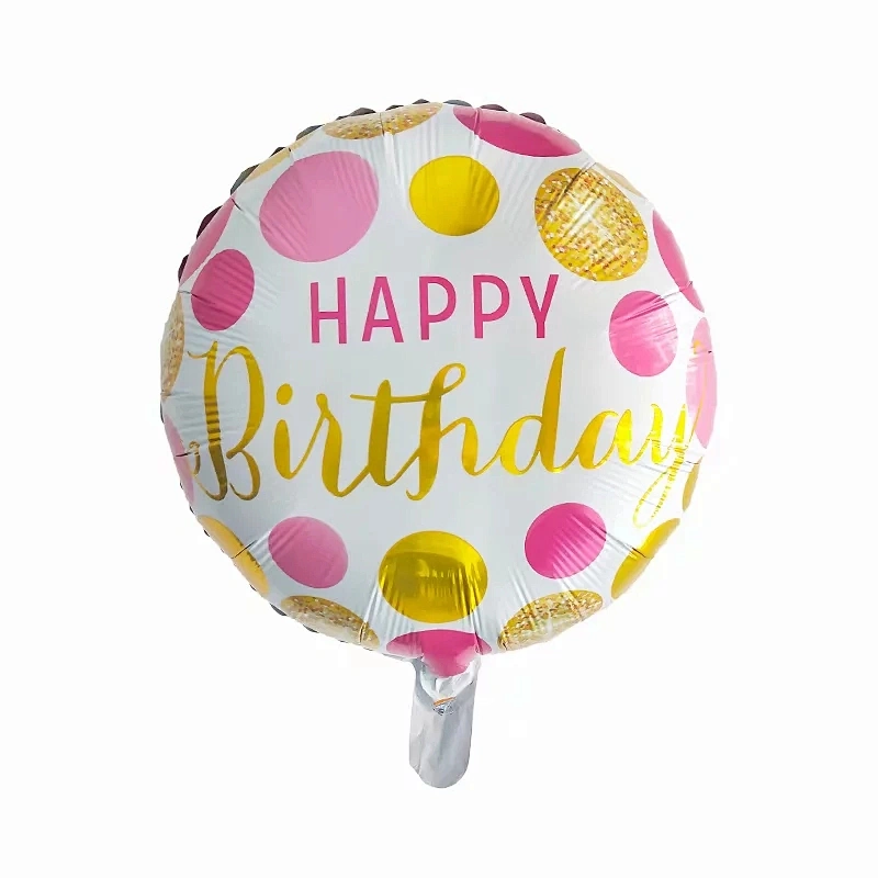 18 inch happy birthday globos aluminum foil helium mylar balloon wholesale children's birthday party decoration balloon supplies