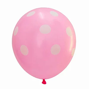 Wholesale New Design 12 Inch 2.8g Transparent Polka Dot Party Decoration Latex Balloon