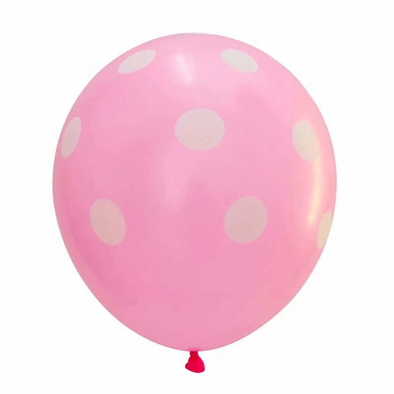 Wholesale New Design 12 Inch 2.8g Transparent Polka Dot Party Decoration Latex Balloon