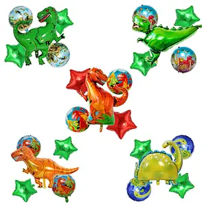 Large Dinosaur Foil Balloons Set Boys Animal Balloons Set Children Dinosaur Theme Birthday Party Decoration Supplies