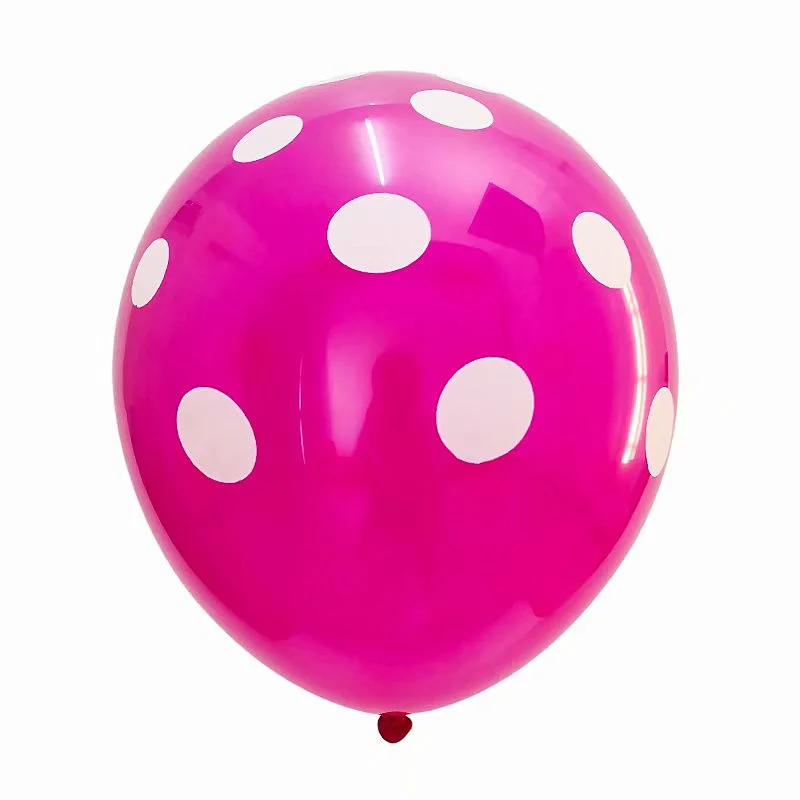 Wholesale New Design 12 Inch 2.8g Transparent Polka Dot Party Decoration Latex Balloon