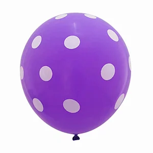 Wholesale New Design 12 Inch 2.8g Transparent Polka Dot Party Decoration Latex Balloon