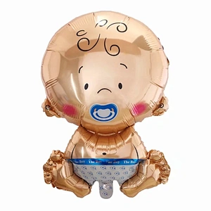 Baby Girl or Boy Birthday Party Decoration Balloon Baby Shower Baptism 18 Inch Foil Balloon Set