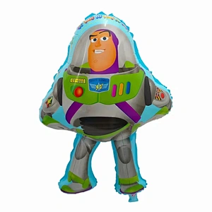 5PCS Cartoon Buzz Lightyear Foil Balloon Set With 18 Inch Star Foil Balloon Kids Birday Party Decoration Globos