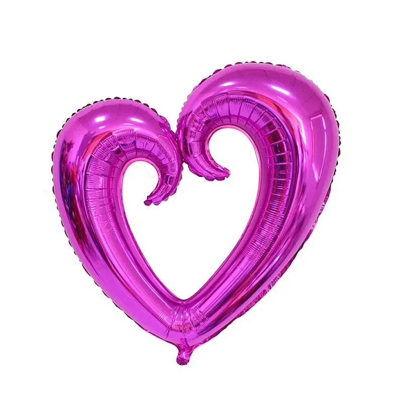 wholesale 18inch  Hook heart shape helium balloon heart foil balloons for birthday wedding decoration