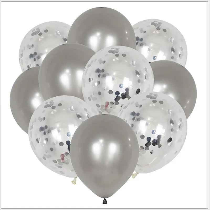 Hot Selling Multi Colors Confetti latex globos 10pcs 12 inches Set Wedding birthday Party Baby shower Latex Balloon