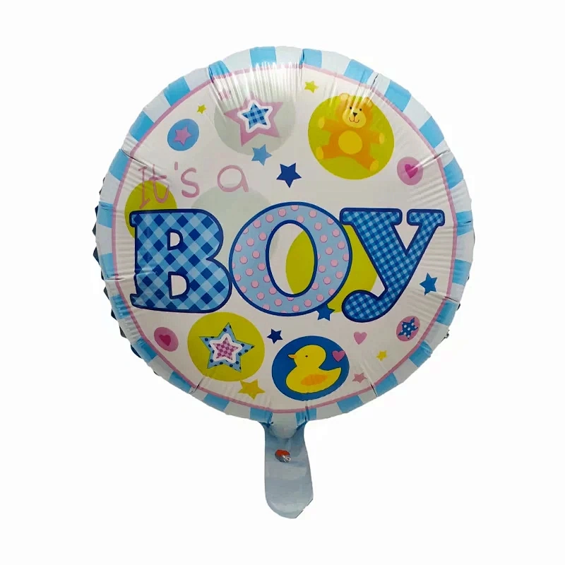 Baby Girl or Boy Birthday Party Decoration Balloon Baby Shower Baptism 18 Inch Foil Balloon Set