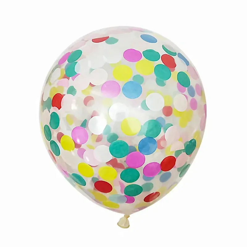 12inch 18inch 36inch latex balloon fill with confetti balloon transparent confetti balloon for Wedding Birthday Party
