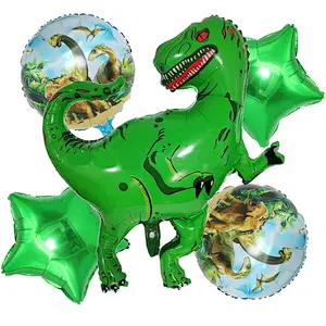Large Dinosaur Foil Balloons Set Boys Animal Balloons Set Children Dinosaur Theme Birthday Party Decoration Supplies