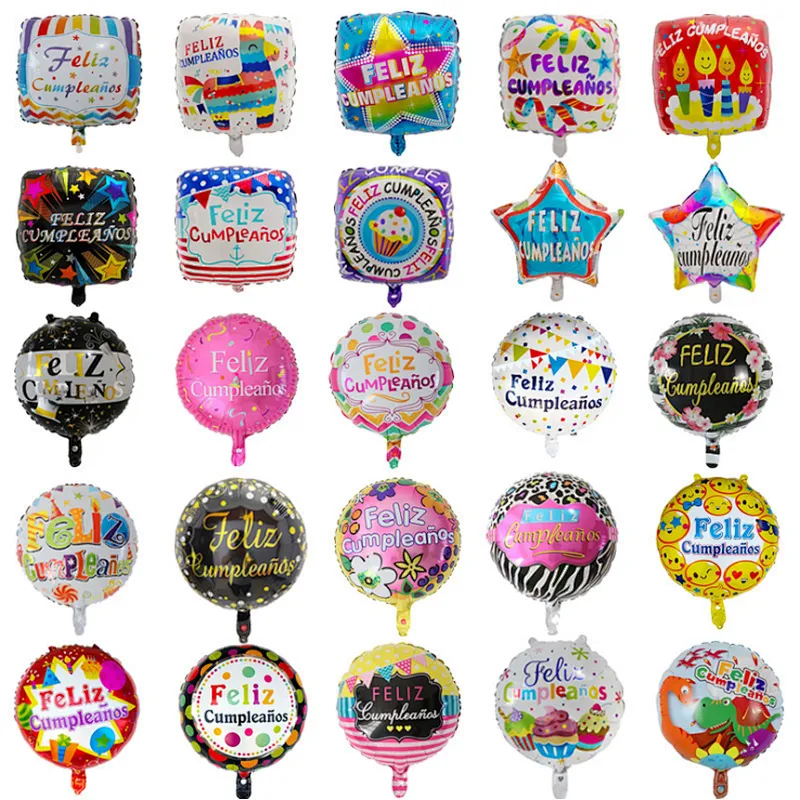 18 inch Spanish globos aluminum foil balloon feliz dia te amo I love you balloon birthday wedding party decoration wholesale