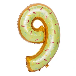 30 Inch Donut Number Helium Foil Balloons Baby Shower Birthday Party Decoration Globos
