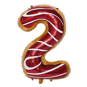 30 Inch Donut Number Helium Foil Balloons Baby Shower Birthday Party Decoration Globos