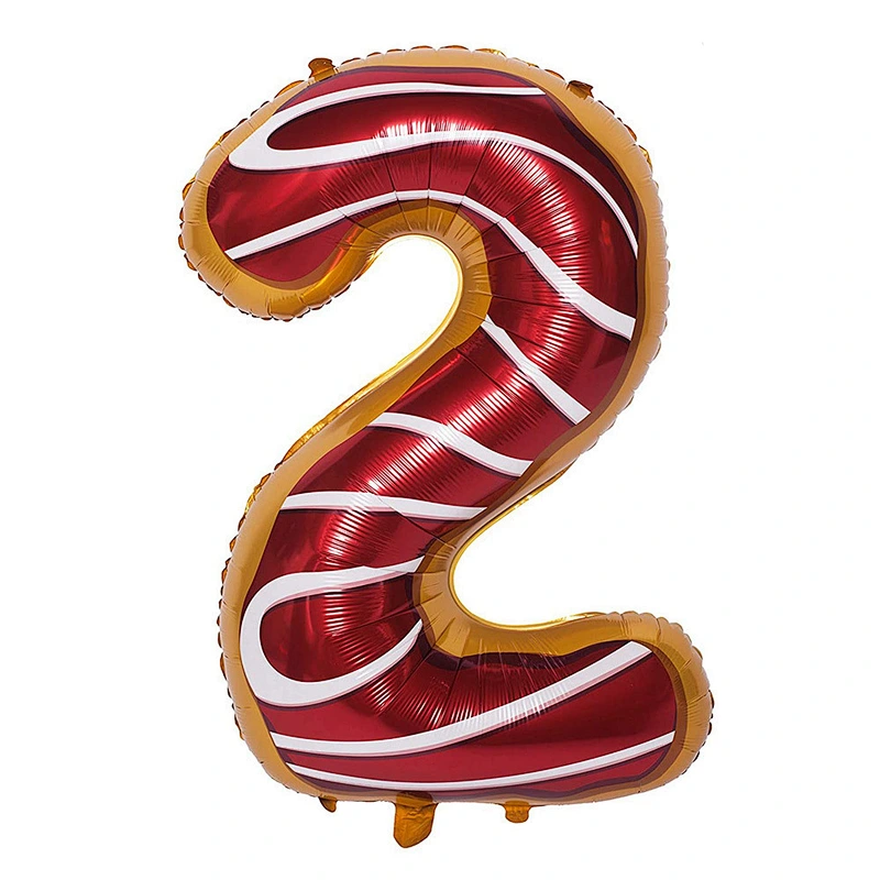 30 Inch Donut Number Helium Foil Balloons Baby Shower Birthday Party Decoration Globos