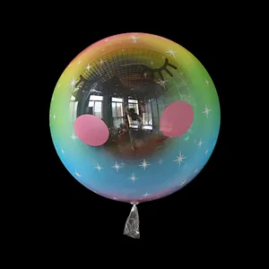 2022 New Design 22inch 4D Rectangle Foil New Year Balloon Happy New Year Party Decoration