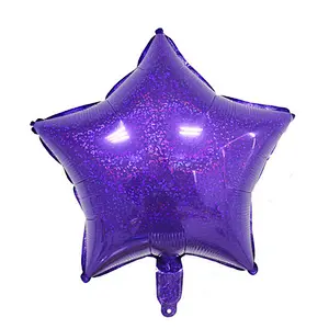 18inch Laser Metallic Star heart Foil Balloons Wedding Baby Shower Birthday Party Decor Helium Inflatable Globos Gift