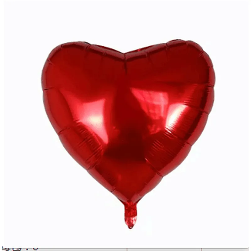 Party Decoration Aluminum Foil Balloon 30 Inch Solid Color Heart Shape Balloon Wholesale