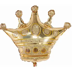 New Design Wedding Birthday Party Decoration Balloon Large Size Crown Shape Foil Balloon