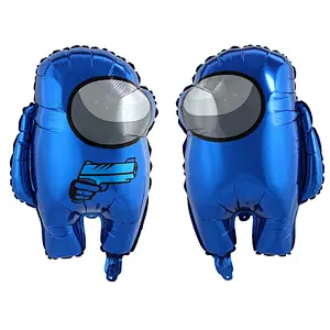 New Design Among Us Game Theme 18 inch round shape Cartoon foil balloon for Kids Adult birthday party decoration supplies