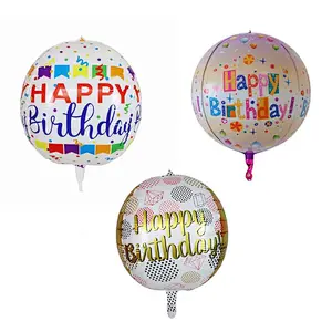 Wholesale Birthday Party 4D Decoration Balloon Children Birthday Accessories Happy Birthday Balloons