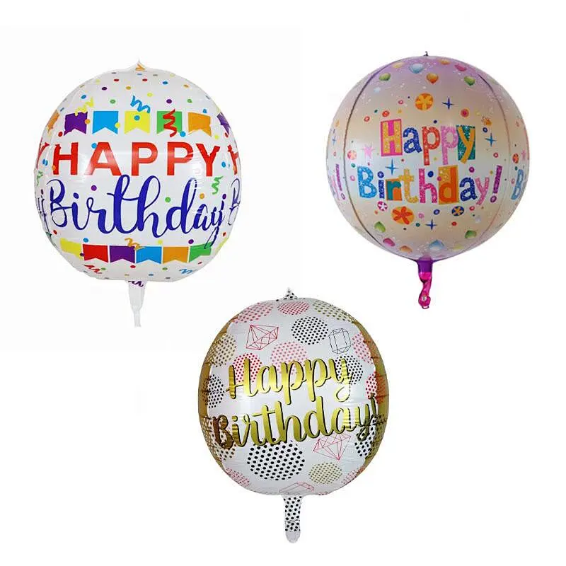 Wholesale Birthday Party 4D Decoration Balloon Children Birthday Accessories Happy Birthday Balloons