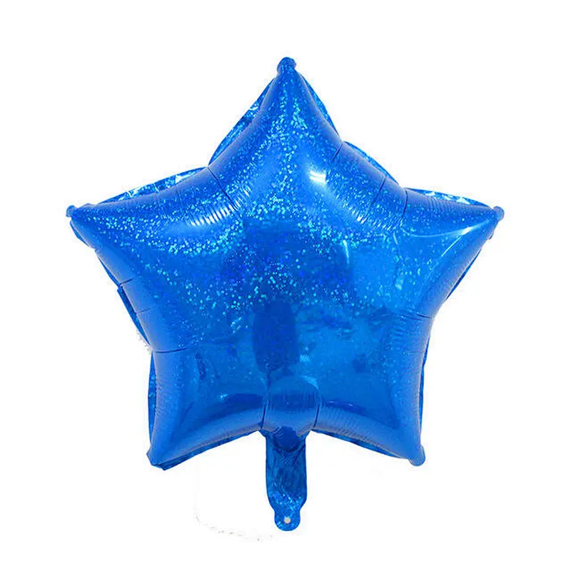 18inch Laser Metallic Star heart Foil Balloons Wedding Baby Shower Birthday Party Decor Helium Inflatable Globos Gift