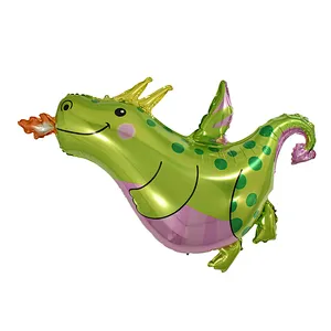 3D Waking Cartoon Dinosaur Shaped Standing Animal aluminum Foil Balloons tyrannosaurus For Children Birthday Toys party supplies