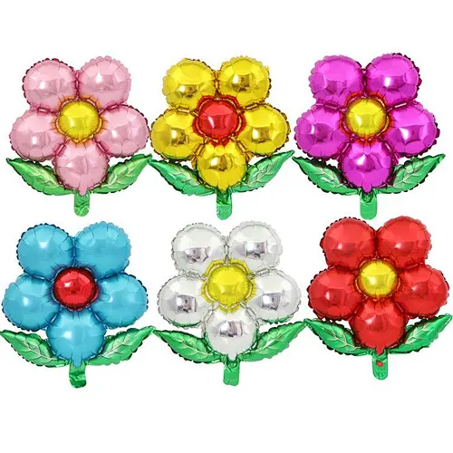 New Design Wedding Birthday Party Decor Balloon 18 Inch Flower Shape Foil Balloon