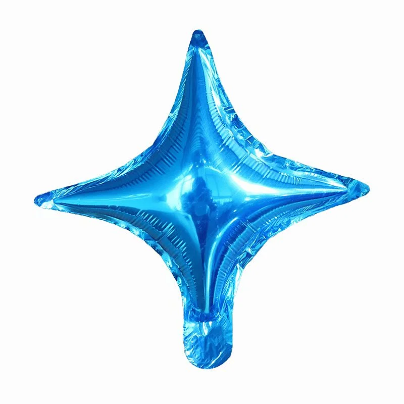 Solid Color Party Decoration Balloon 10 Inch Four Point Star Foil Balloon Wholesale