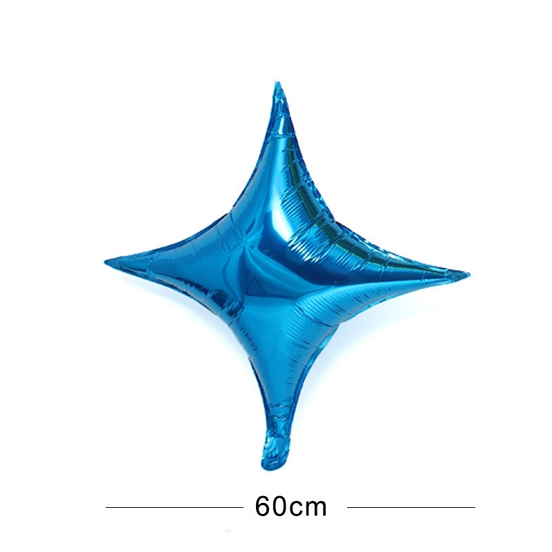 Colorful 24 inch Four-Pointed Corners Star Balloon Birthday Balloons Baby Shower Wedding Party Decoration Foil Helium Balloon